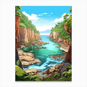 Tsitsikamma National Park Cartoon 2 Canvas Print