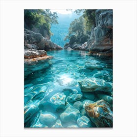 Clear Water In A Lake 1 Canvas Print