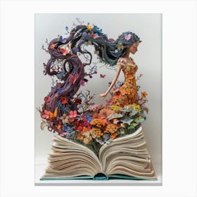 Book Sculpture 3 Canvas Print