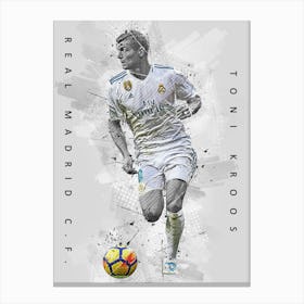 Toni Kroos Real Madrid Cf Uefa Champions League Soccer Player Canvas Print