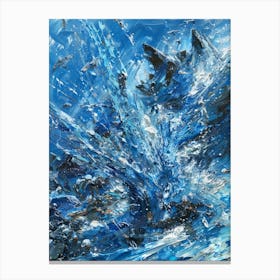 Blue Splash Canvas Print