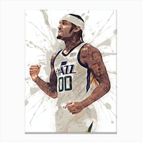 Jordan Clarkson Utah Jazz Canvas Print