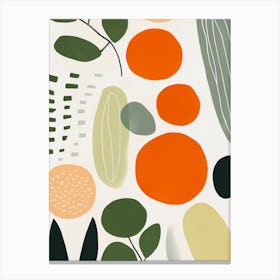 Oranges And Greens Canvas Print