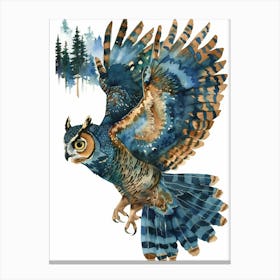 Great Horned Owl 9 Canvas Print