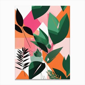 sage green abstract print Canvas Print