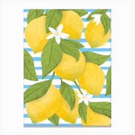 Positano Lemons Canvas Print