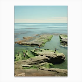 Rocky Shore At Dusk Canvas Print