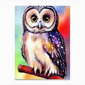 Cute Little Owl 3 Canvas Print