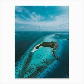 Island In The Maldives 11 Canvas Print