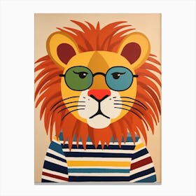 Little Lion 3 Wearing Sunglasses Canvas Print