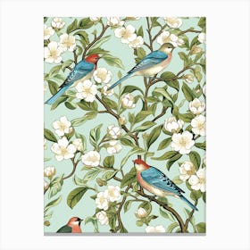 Birds In A Tree Canvas Print