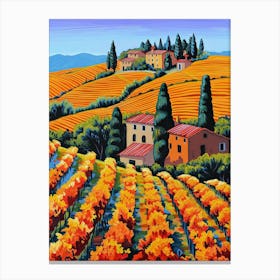 Tuscan Vineyards 2 Canvas Print