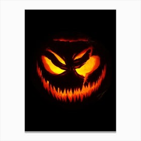 Halloween Pumpkin Carving Canvas Print