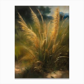 Wild grass, old oil painting,Colorado Arts, Vermont Arts,Montana Arts,Alaska Arts10 Canvas Print