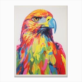 Colourful Bird Painting Hawk 1 Canvas Print