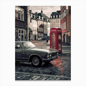 Car In A City Canvas Print