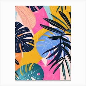 Tropical Leaves Pattern Canvas Print