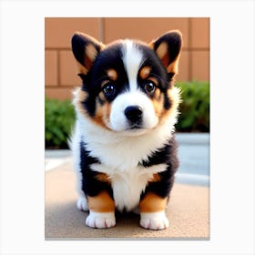 Corgi Puppy 6 Canvas Print