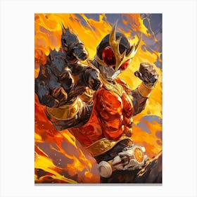 Power Rangers Canvas Print