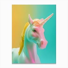 Pastel Toy Unicorn Photography 5 Canvas Print