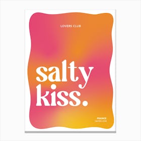 Salty Kiss Canvas Print