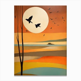 Birds In Flight Canvas Print