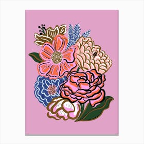 Field Day Flowers Canvas Print