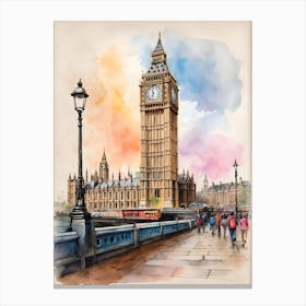 Big Ben Clock In London Canvas Print