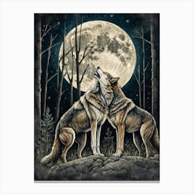 Howling Wolf 1 Canvas Print