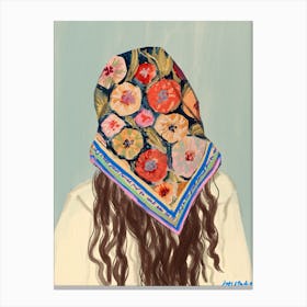 Bandana Girl Canvas Print