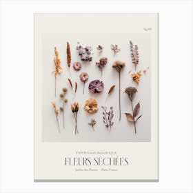 Fleurs Sechees, Dried Flowers Exhibition Poster 09 Canvas Print