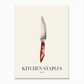 Kitchen Staples Knife Canvas Print