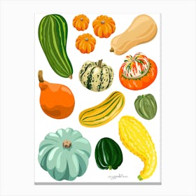 Squash Print 100x75 Canvas Print