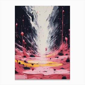 'Darkness' Abstract Art Canvas Print