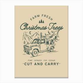 Farm Fresh Christmas Tree 2 Canvas Print