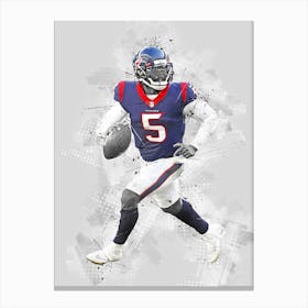 Tyrod Taylor Houston Texans Canvas Print