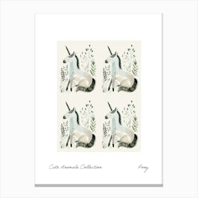 Cute Animals Collection Pony 1 Canvas Print