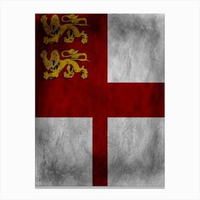 Sark Flag Texture Canvas Print