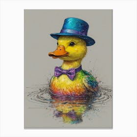 Duck In A Hat 1 Canvas Print
