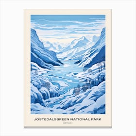 Jostedalsbreen National Park Norway 6 Poster Canvas Print