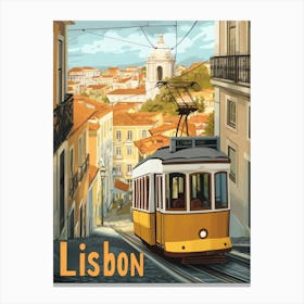 Aihrgdesign A Vintage Travel Poster Of Lisbon Featuring The I 7a321871 Ffb8 4bbb 80b3 9e81d0d4035e 1 Canvas Print