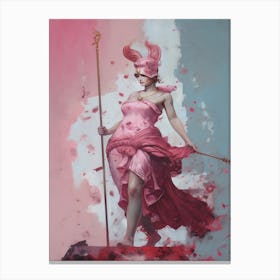 Athena Surreal Mythical Painting Canvas Print