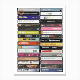 2004 Music - Cassette Print Canvas Print