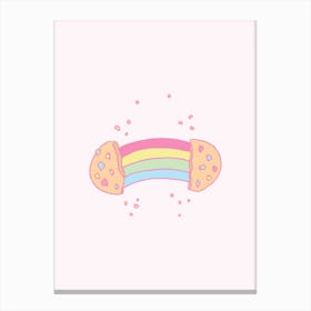 Rainbow Cookie Canvas Print