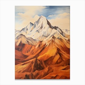 Mount Mckinley Denali Usa 2 Mountain Painting Canvas Print