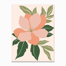 Peach Flower Canvas Print