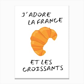 France et les Croissants Canvas Print