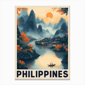 Philippines Vintage Travel Poster Canvas Print