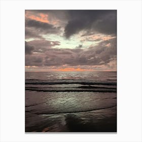 Sunset At The Beach Canvas Print