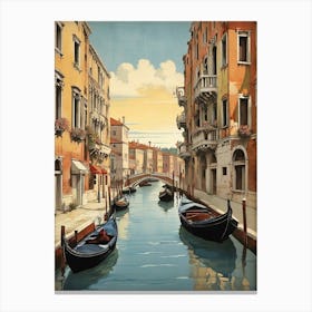 Vintage Travel Poster Venice Art Print 0 Canvas Print